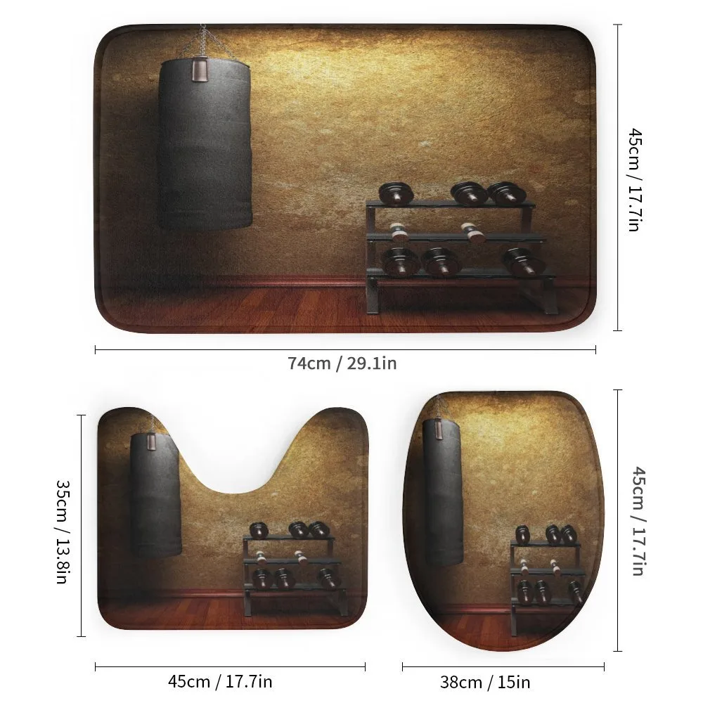 Gym Room and Dumbbells — Detail 1