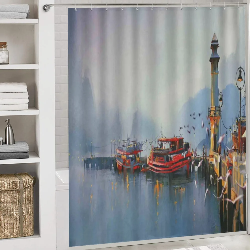 Harbor Boats and Birds — Detail 4