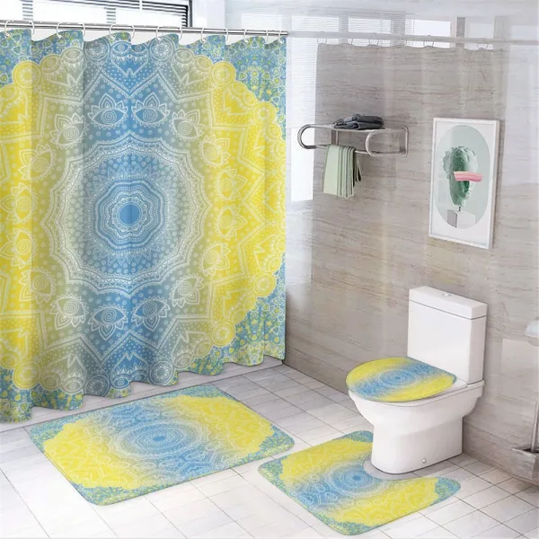 Hippie Ombre on a shower curtain