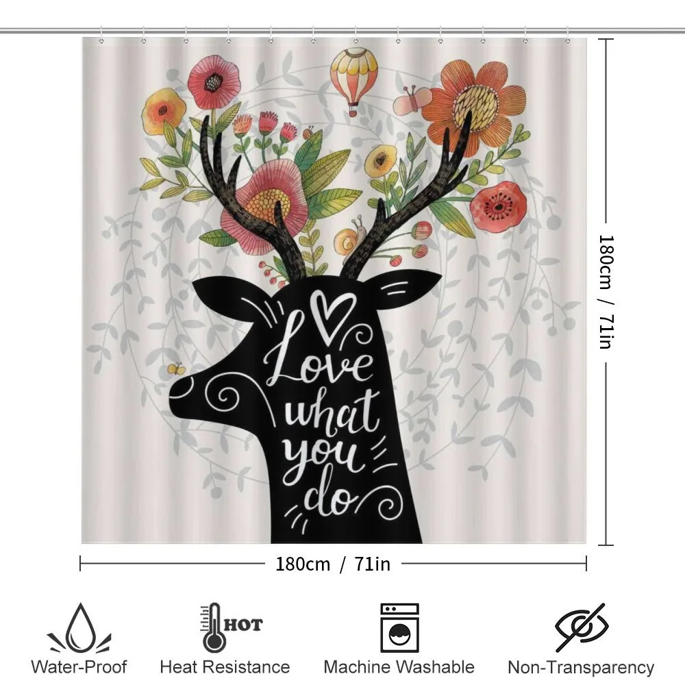 Words Deer Elk Flowers — Detail 2