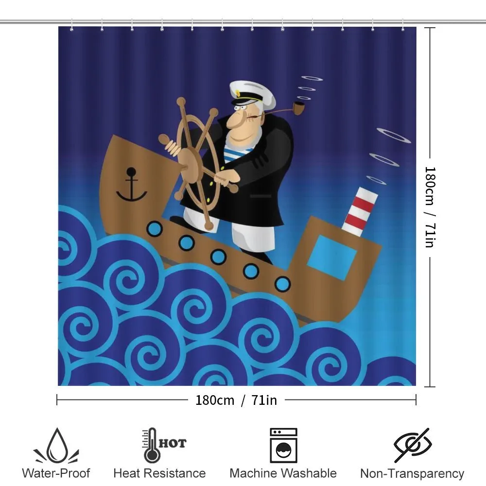 Captain on a Ship — Detail 2