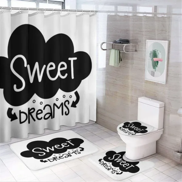 Cloud with Arrows on a shower curtain