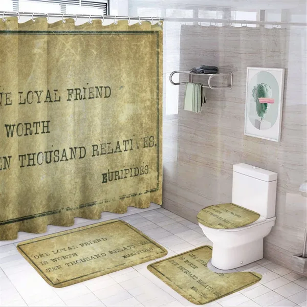 Euripides Sayings Art on a shower curtain