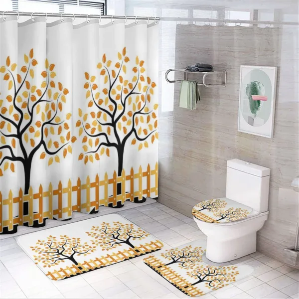Fall Autumn Trees on a shower curtain