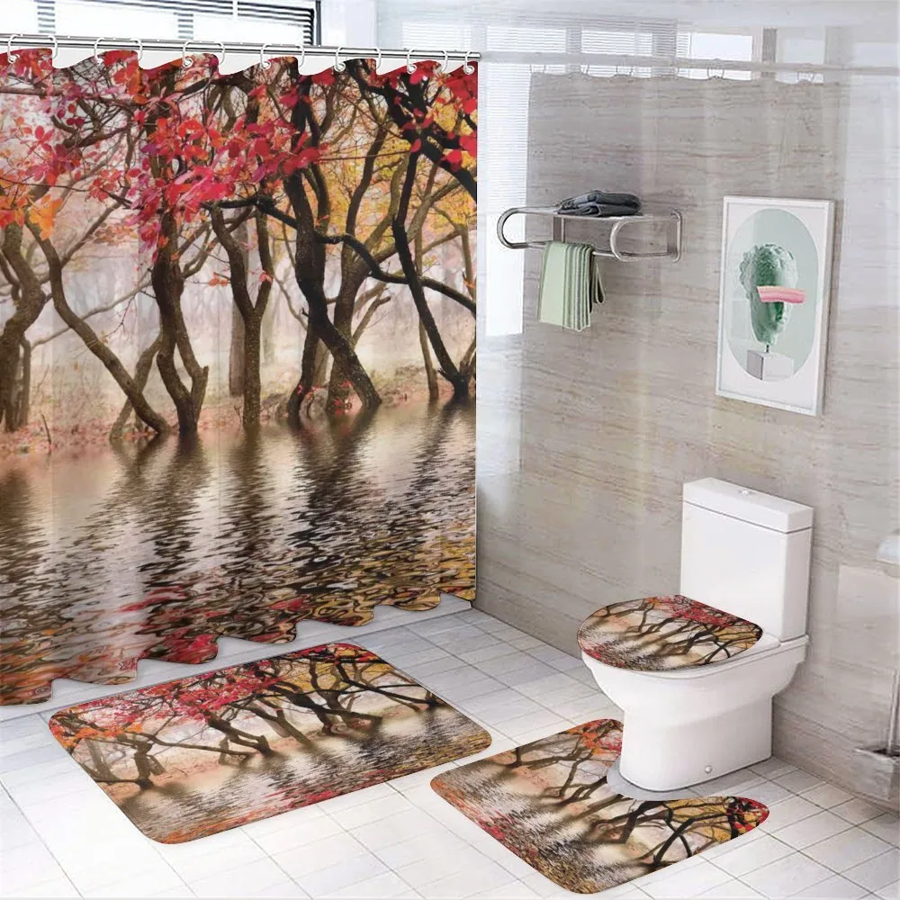 Fall Season River with Trees — Your design