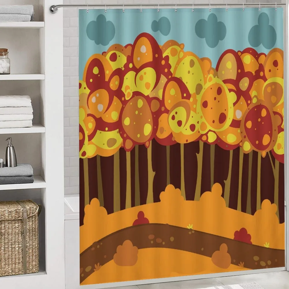 Forest in Autumn Cartoon — Detail 4