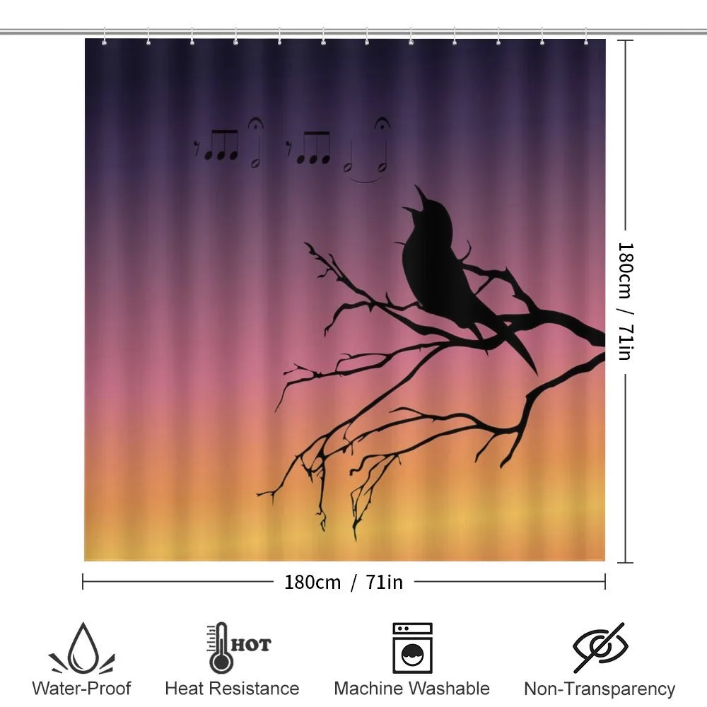 Gradient Sunrise Bird — Detail 2