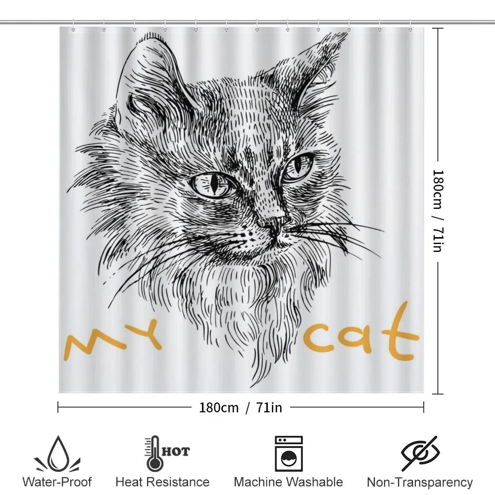 Hand Drawn Cat — Detail 2