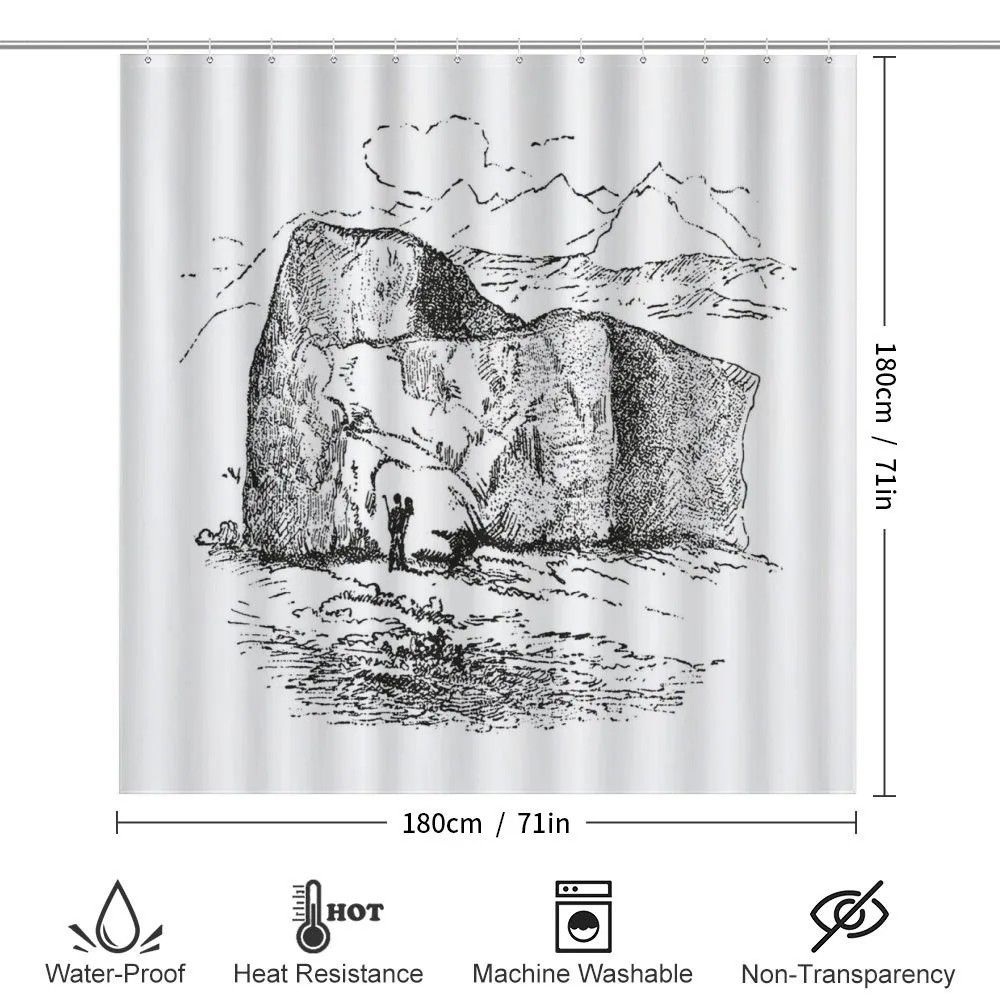 Hand Drawn Mountain Design — Detail 2