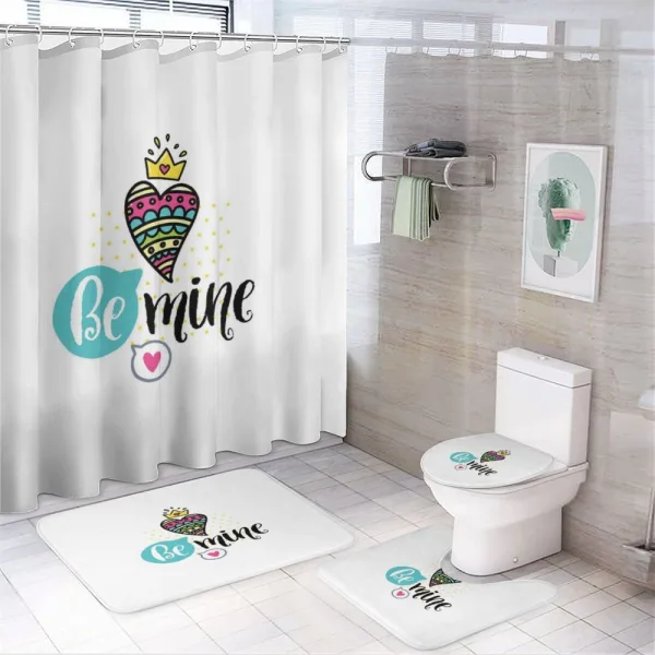Heart Crown Be Mine on a shower curtain