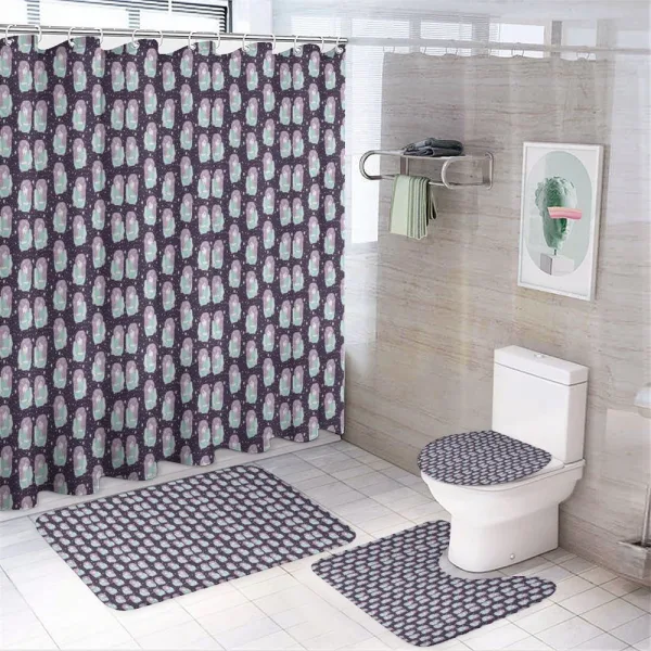 Little Girl Hugging Globe on a shower curtain