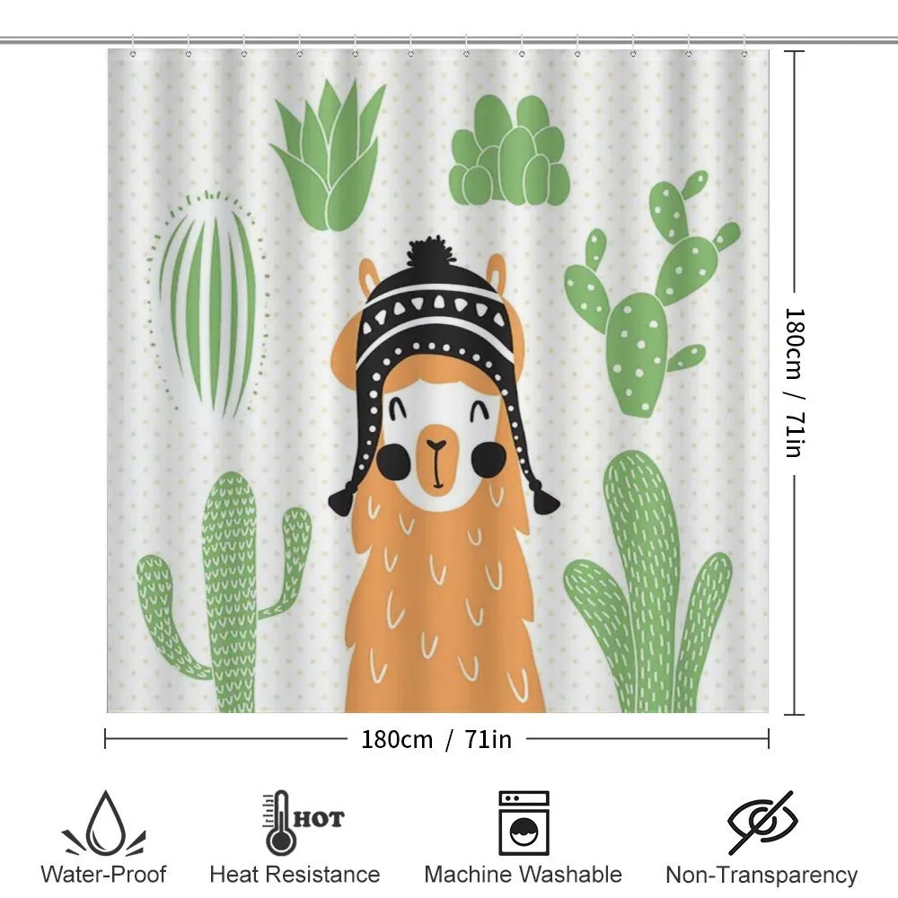 Llama in Hat Smiling — Detail 2