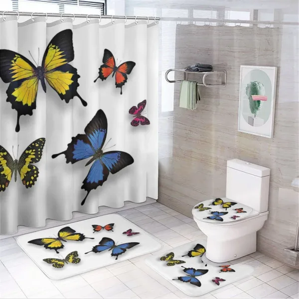 Nature Moths Wings on a shower curtain