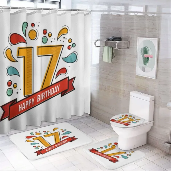 Pop Art 17 on a shower curtain