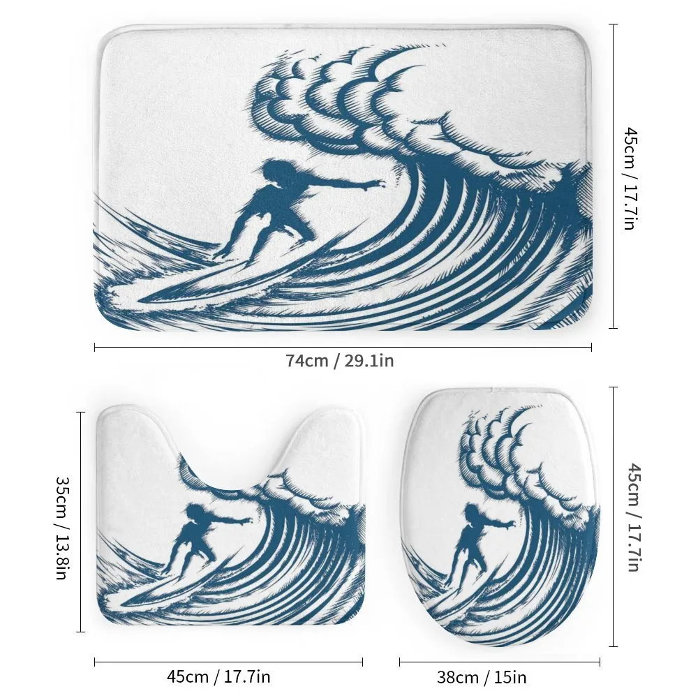 Riding a Big Wave Art — Detail 1