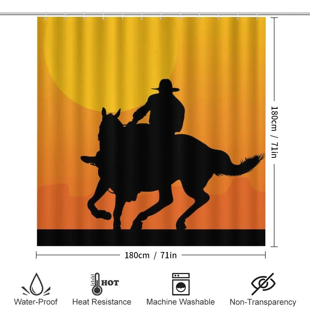 Silhouette of a Lone Rider — Detail 2