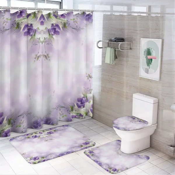 Spring Flower Bloom on a shower curtain