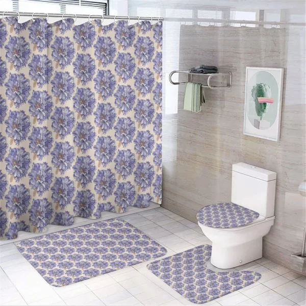 Spring Flower Bunch on a shower curtain