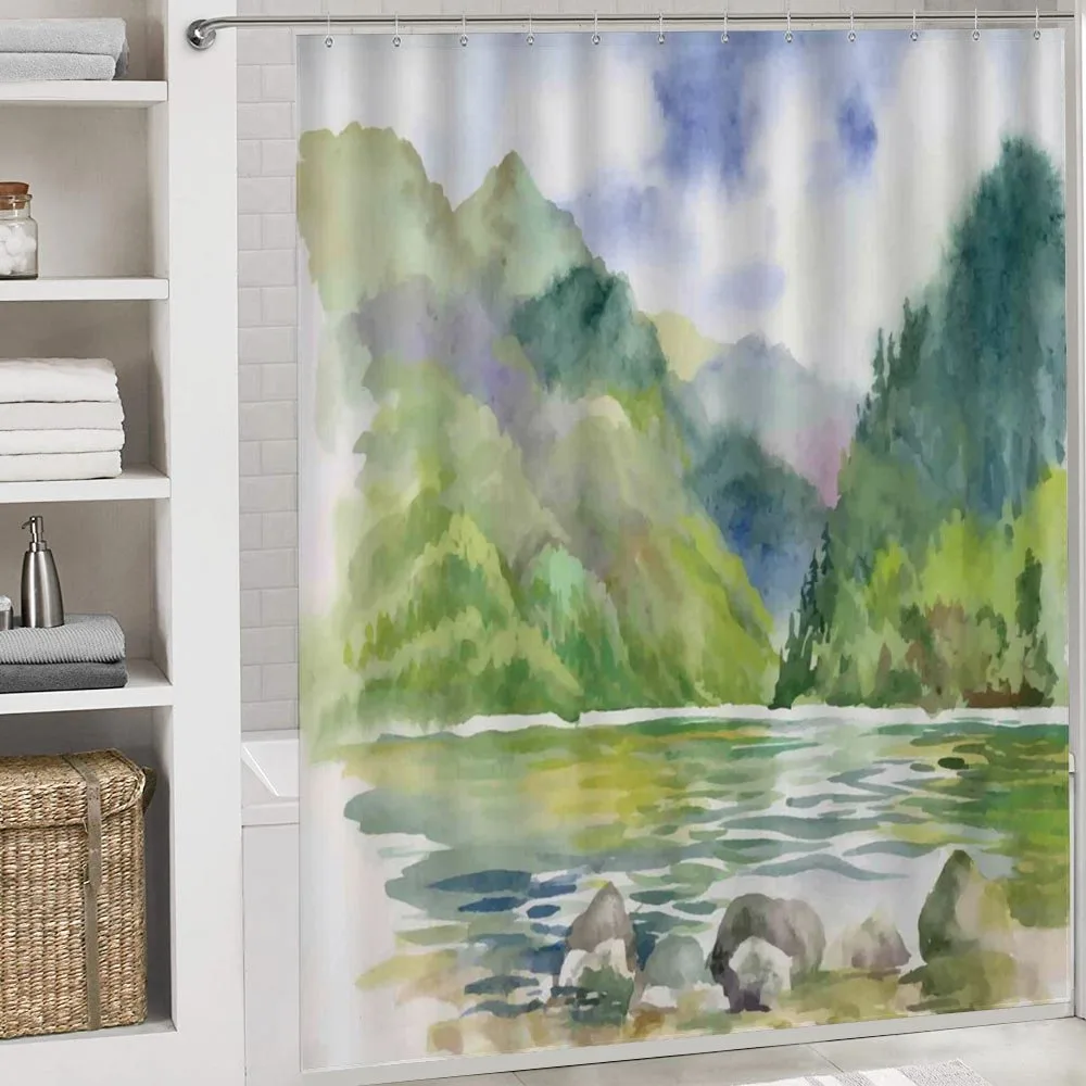 Summer River with Trees — Detail 4