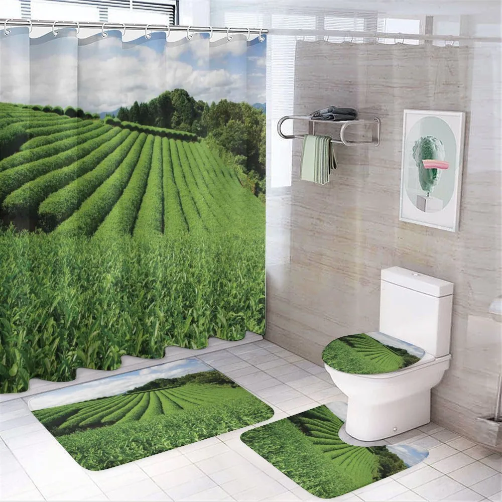 Sunny Landscape Tea Fields — Your design