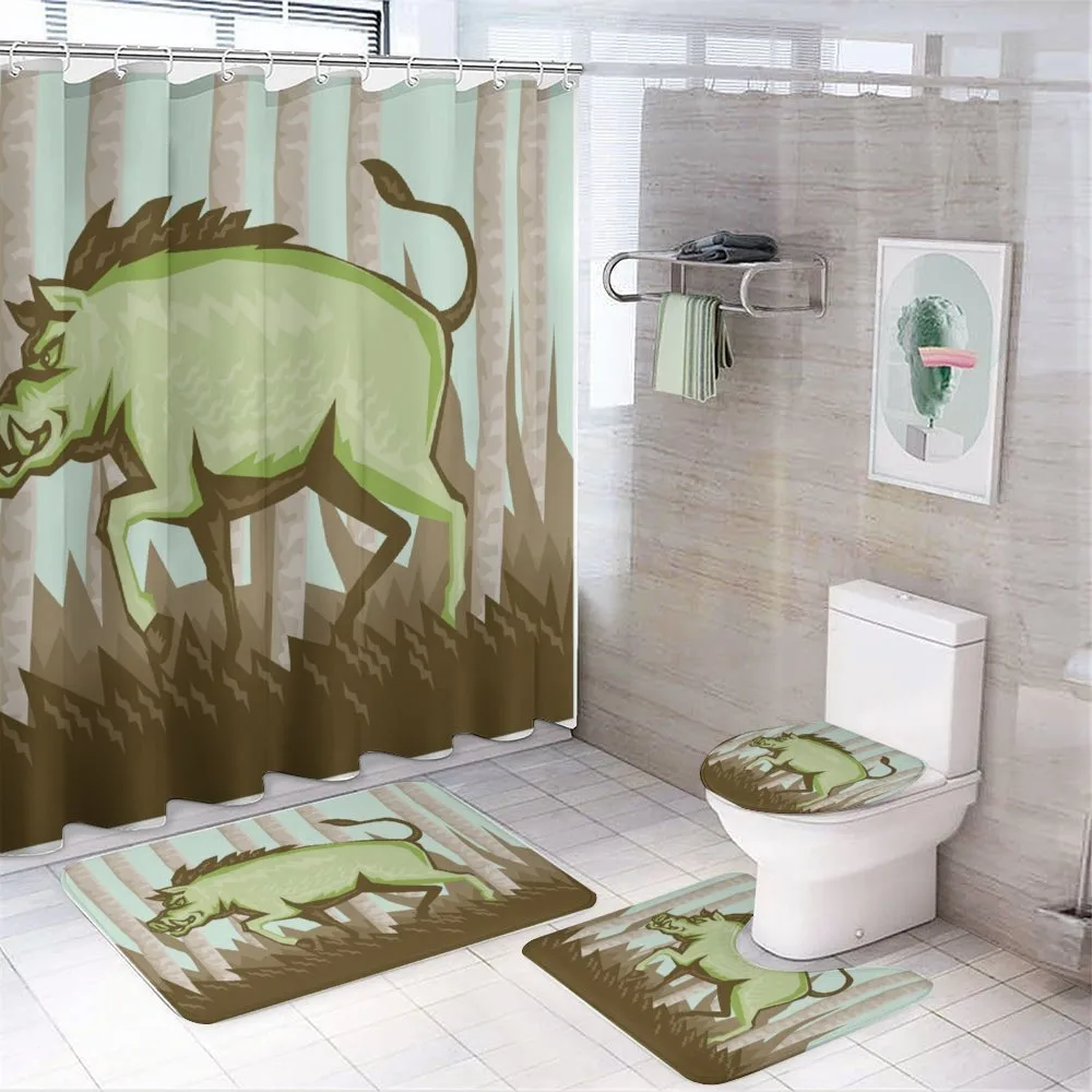 Vintage Pig Boar in Woods — Your design