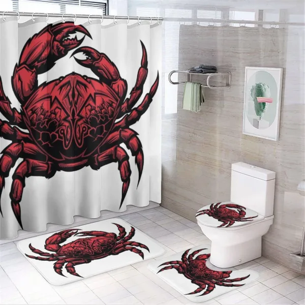 Cancer Zodiac Sign on a shower curtain