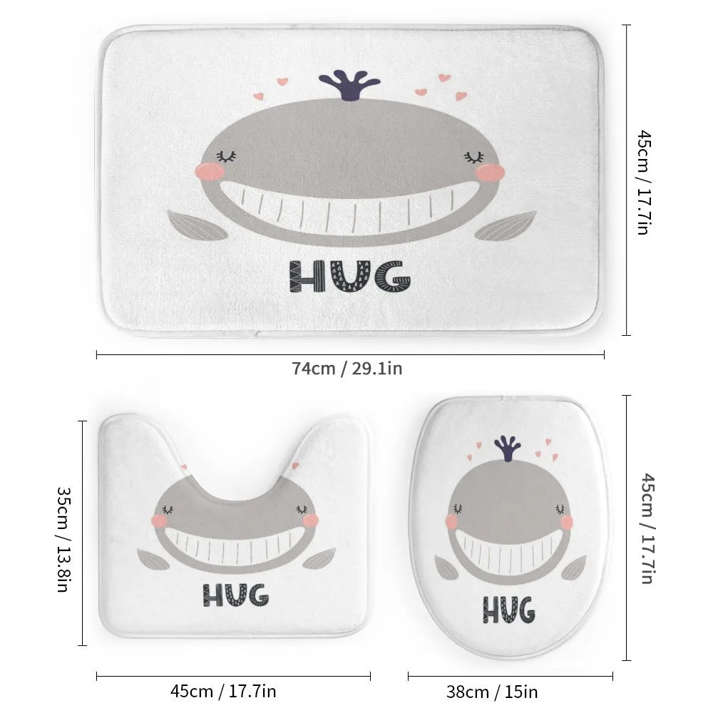 Cheerful Whale Hug Lettering — Detail 1