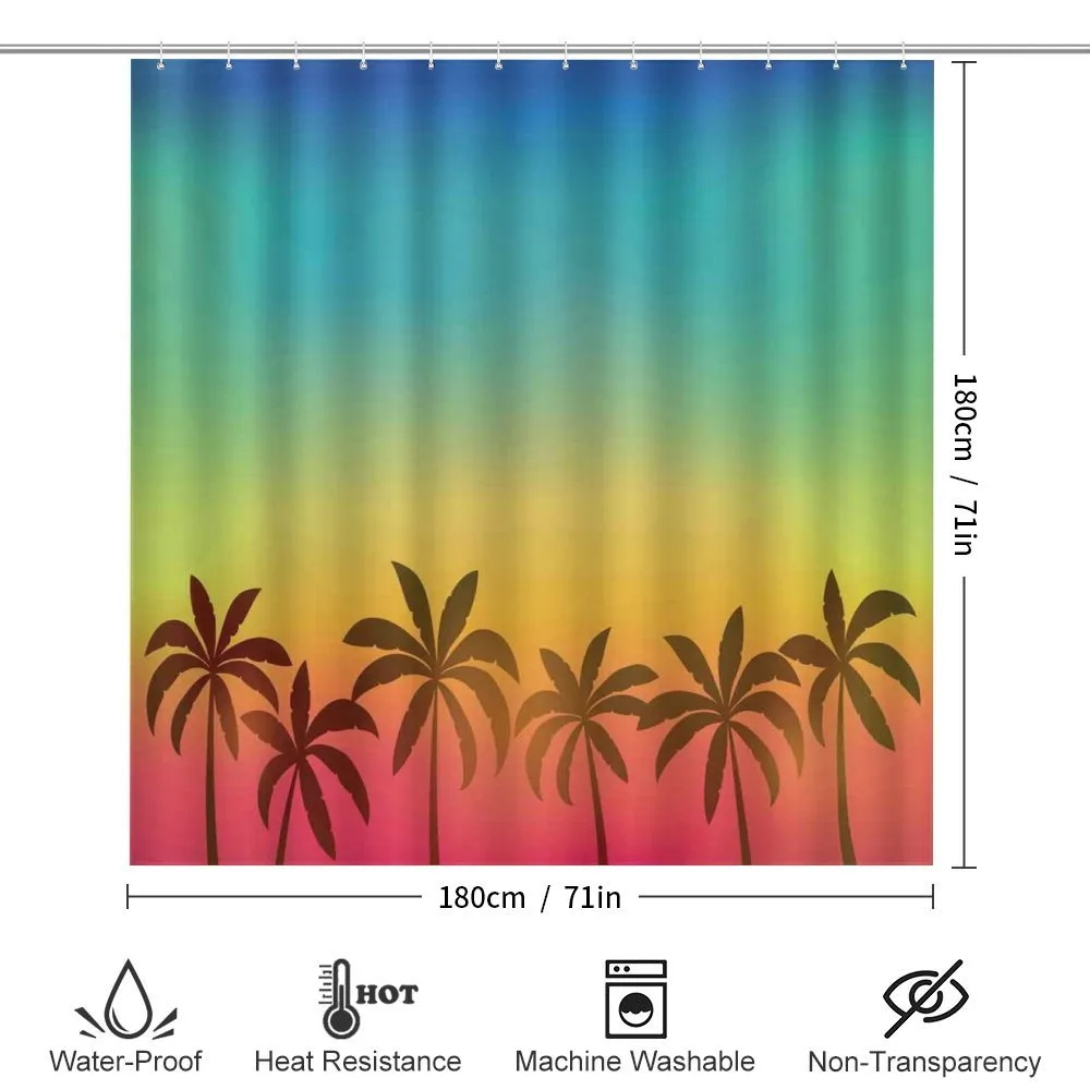 Palm Tree Tops on Island — Detail 2