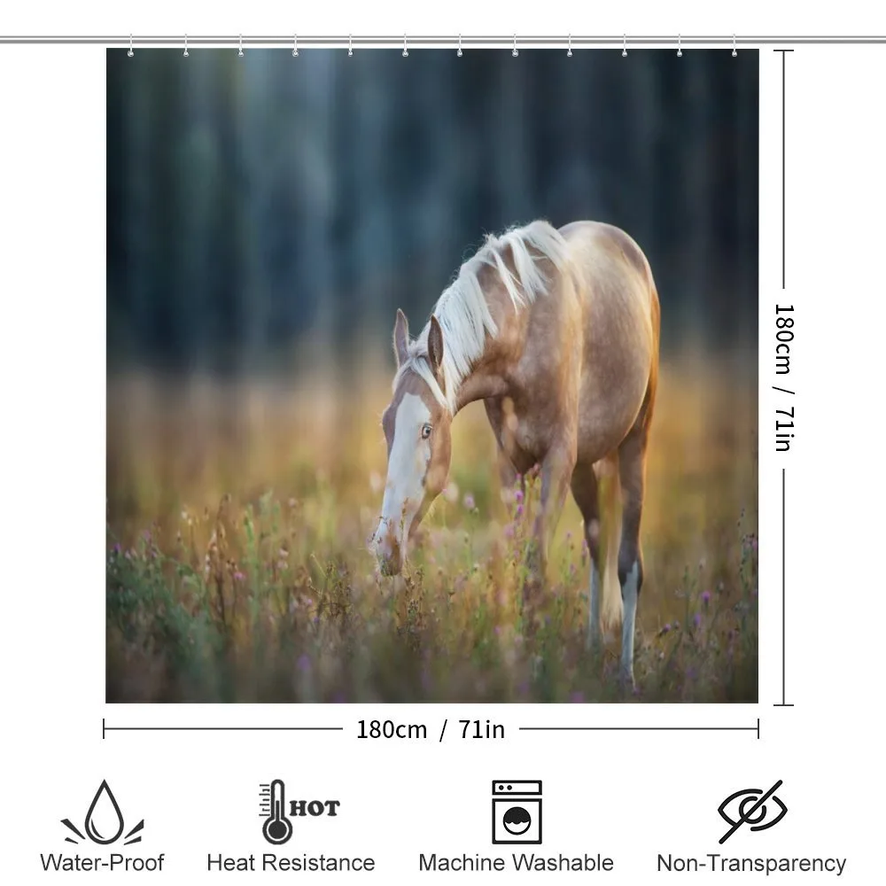 Palomino Horse Grazing — Detail 2