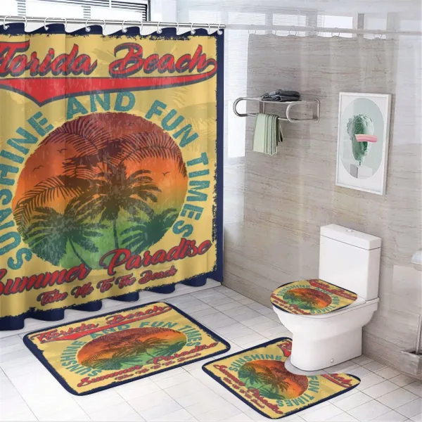 Paradise City Travel on a shower curtain