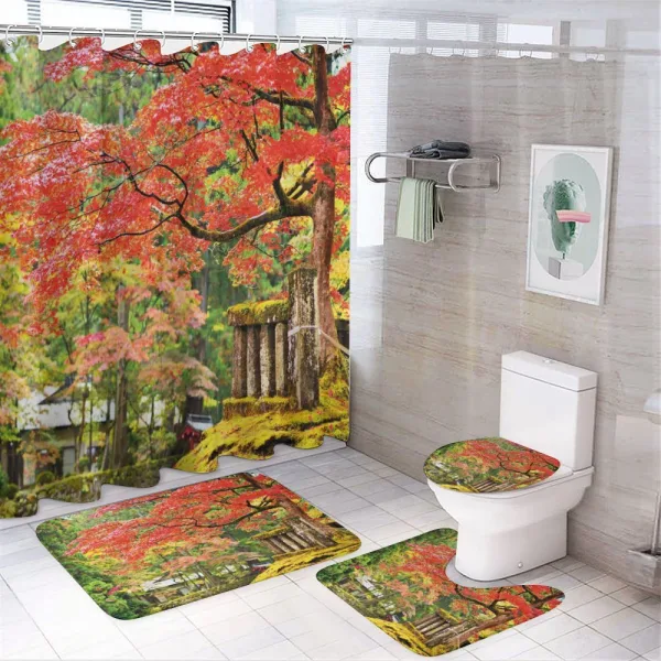 Sakura Tree Blossom on a shower curtain