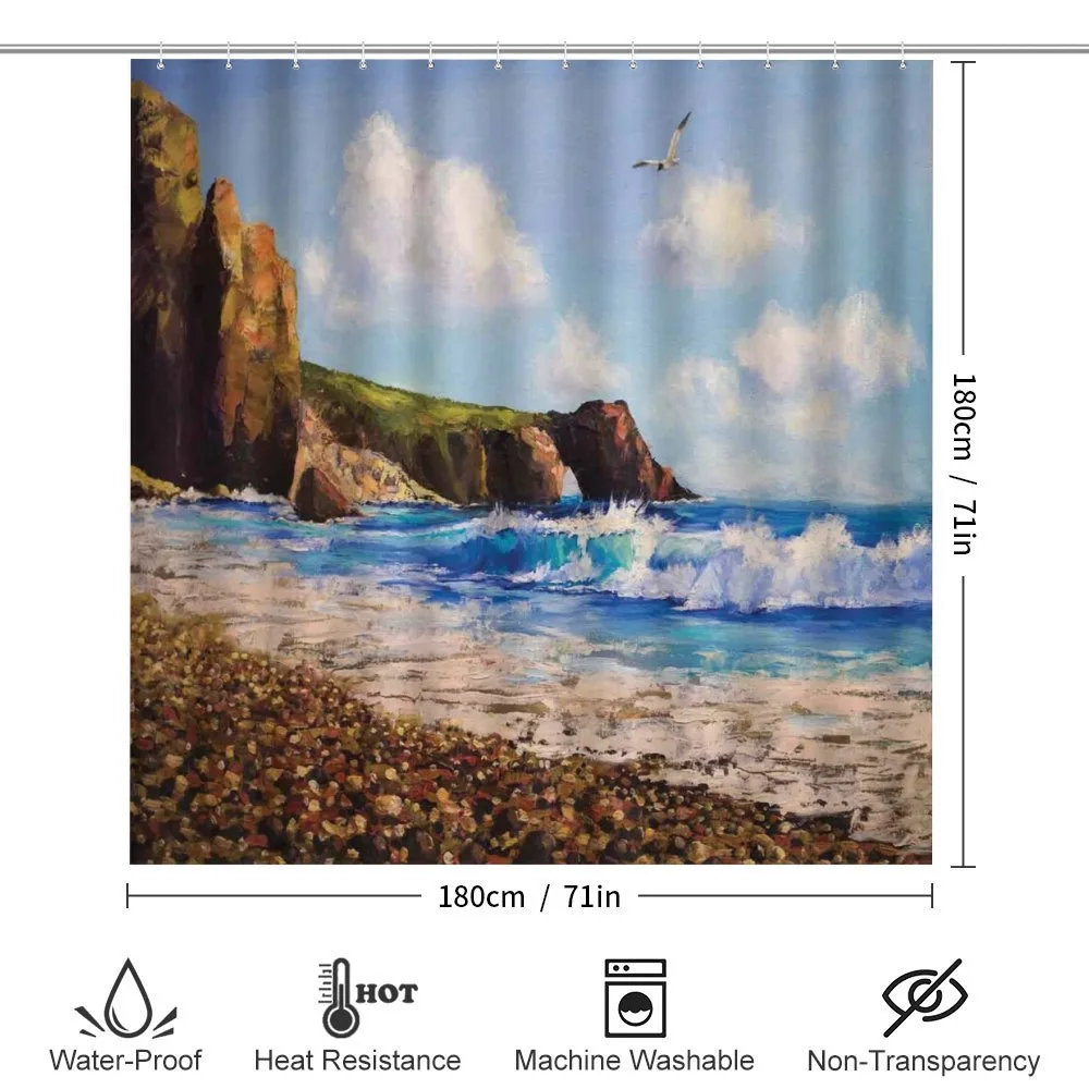 Sea Coast by Beach Rock — Detail 2