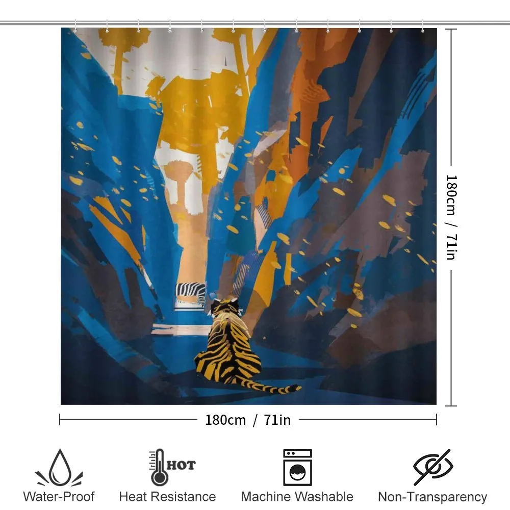 Tiger Striped in City — Detail 2