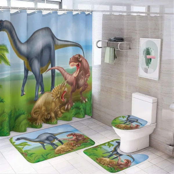 Various Animals Jungle on a shower curtain