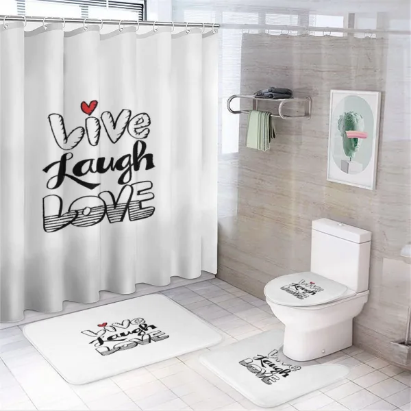 Wall Art Design on a shower curtain