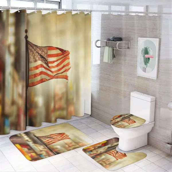 American Independence on a shower curtain