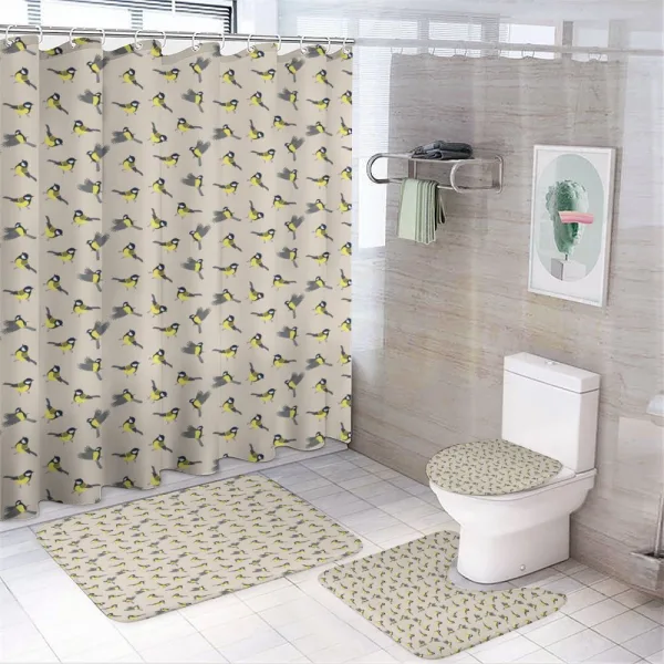 Avian Animals Art on a shower curtain