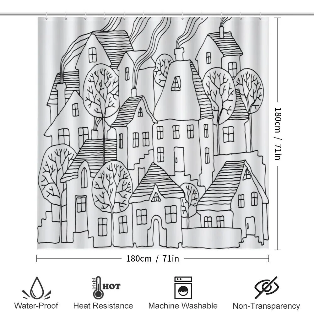 Cartoon House Village — Detail 2