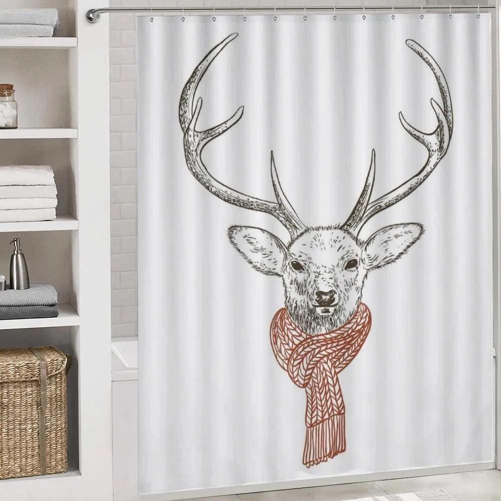 Deer with Scarf Winter — Detail 4