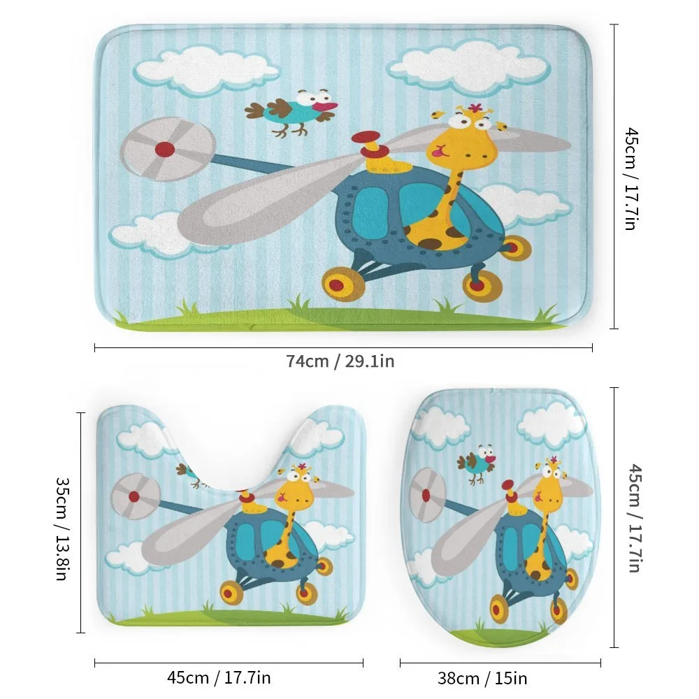 Funny Giraffe and Bird — Detail 1