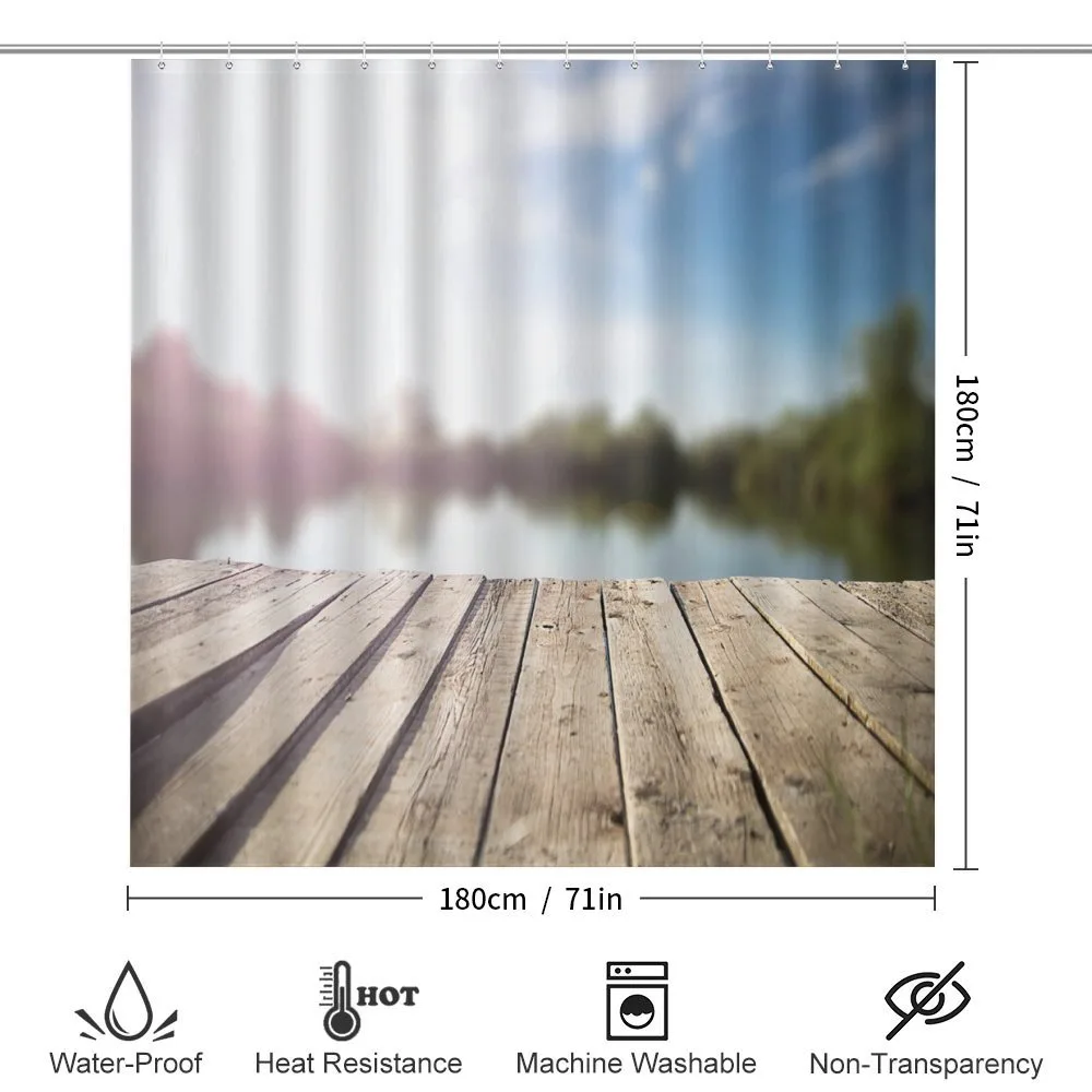 Grunge Wood Pier Blurred Photo — Detail 2