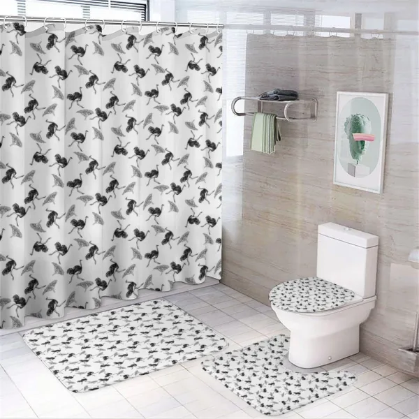 Hand-drawn Desert Animal on a shower curtain
