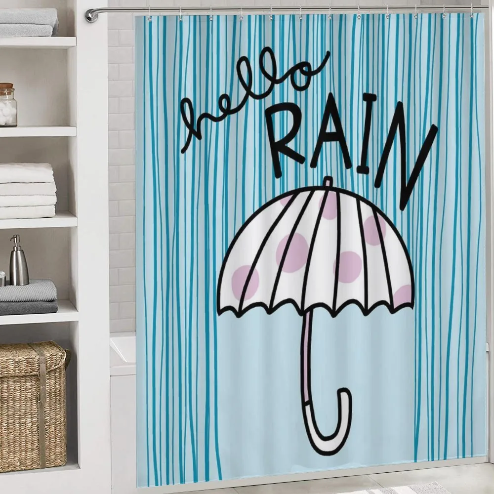 Hello Rain Wording Umbrella — Detail 4