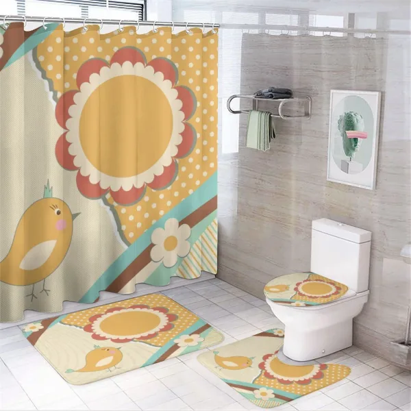 Little Birds on a shower curtain