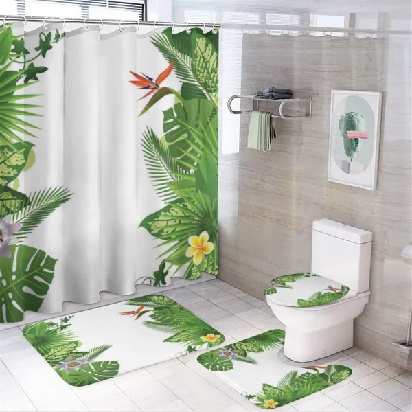 Lush Growth Rainforest on a shower curtain