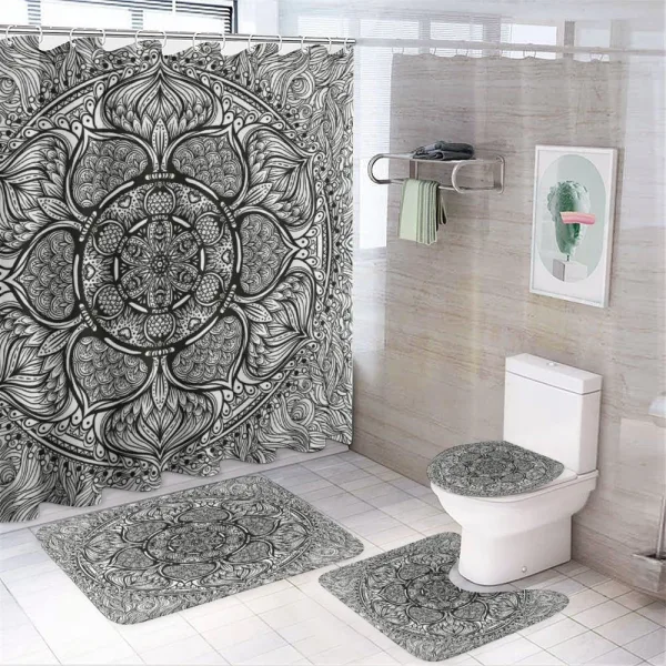 Mandala Inspired Native on a shower curtain