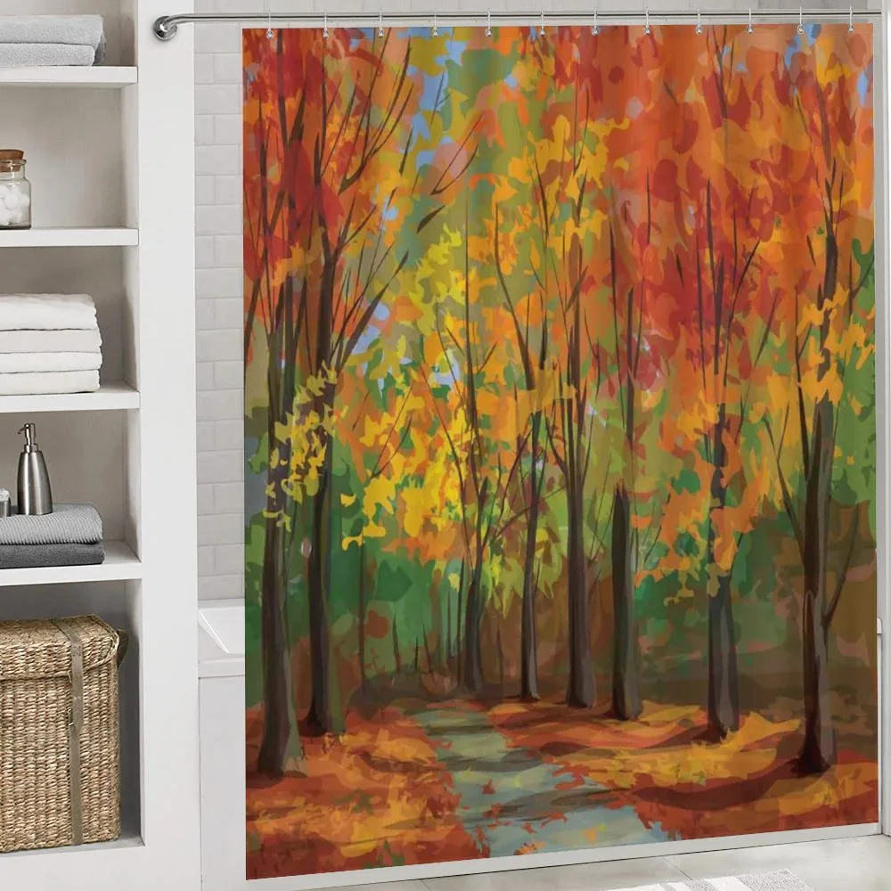 North Woods with Leaves — Detail 4