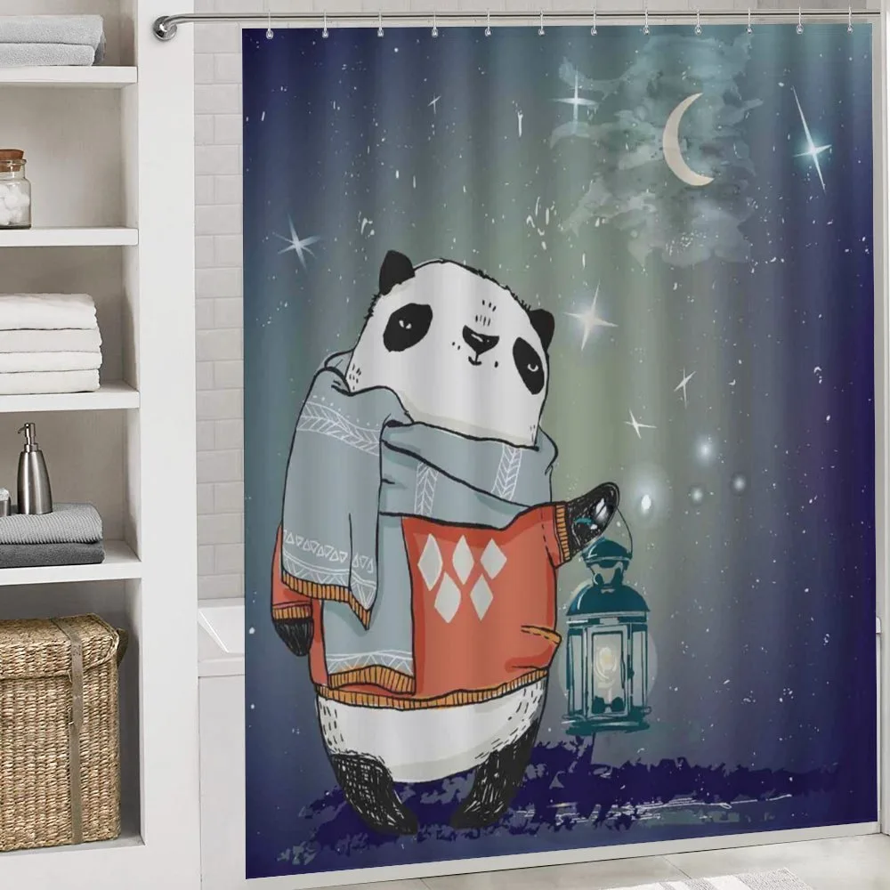 Panda Bear Winter Night — Detail 4