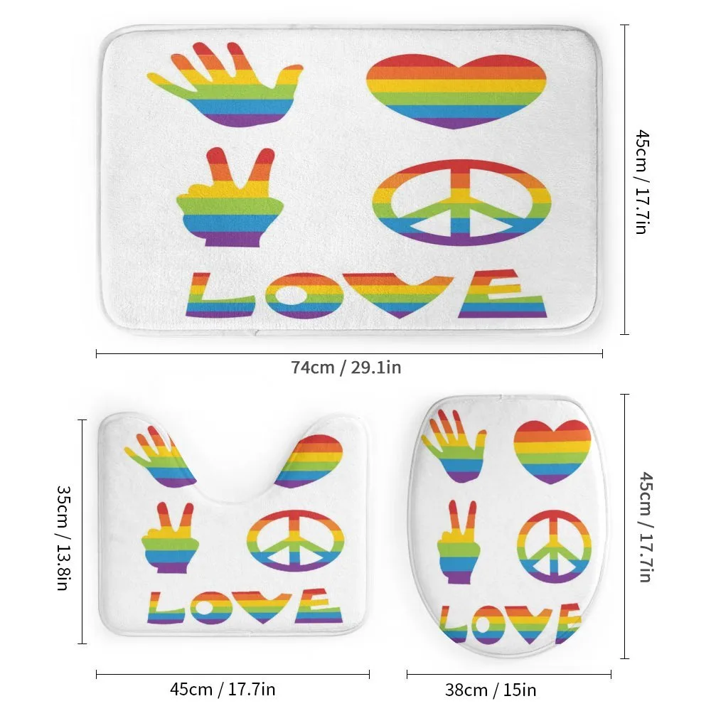 Rainbow Colors Peace and Love — Detail 1