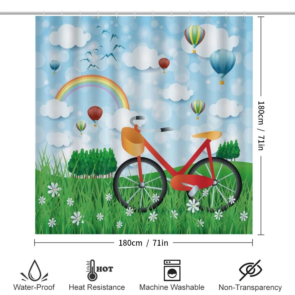 Spring Landscape with Bike — Detail 2